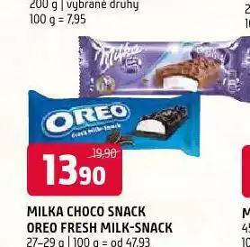 Terno Milka choco snack nabídka