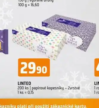 Terno Linteo papírové kapesníky nabídka