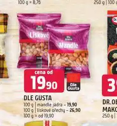 Dle gusta mandle jádra