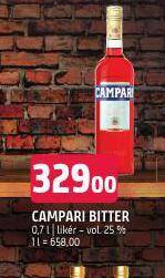 Terno Campari bitter nabídka