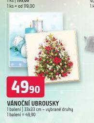 Terno Vánoční ubrousky nabídka