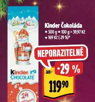 Albert Kinder čokoláda nabídka