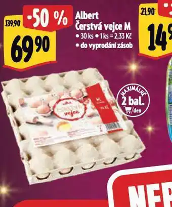 Albert Albert čerstvá vejce m 30 ks nabídka