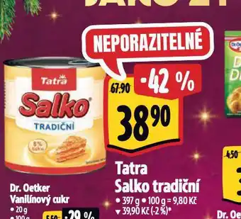 Albert Tatra salko tradiční nabídka