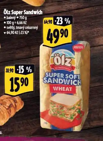 Albert Ölz super sandwich nabídka