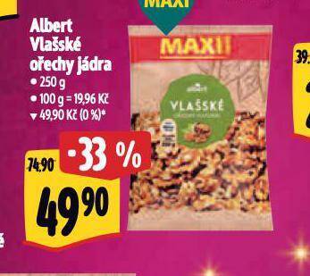 Albert Albert vlašské ořechy jádra nabídka