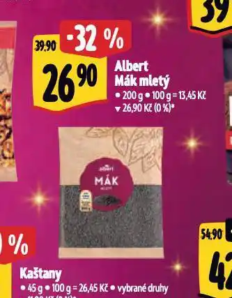 Albert Albert mák mletý nabídka