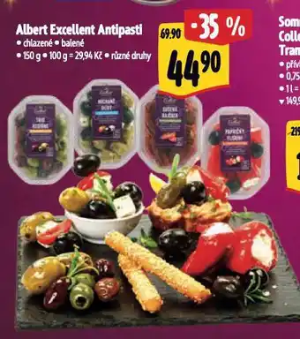 Albert Albert excellent antipasti nabídka