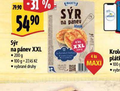 Albert Sýr na pánev xxl nabídka