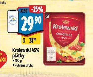 Albert Krolewski 45% plátky nabídka