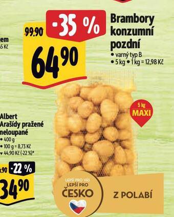 Albert Brambory konzumní pozdní nabídka