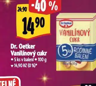 Albert Dr. oetker vanilínový cukr nabídka