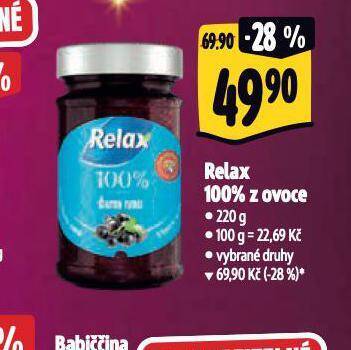 Albert Relax 100% z ovoce nabídka