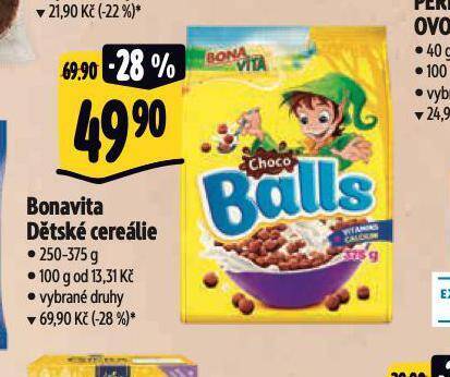 Albert Bonavita dětské cereálie nabídka