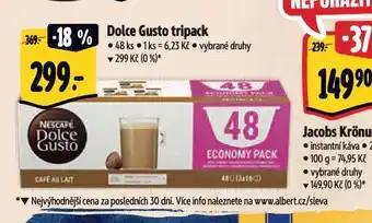 Albert Dolce gusto tripack nabídka