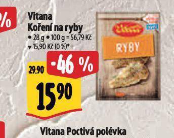 Albert Vitana koření na ryby nabídka