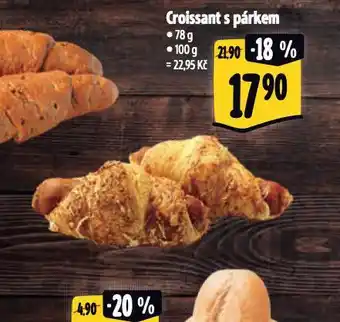 Albert Croissant s párkem nabídka
