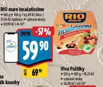 Albert Rio mare insalatissime nabídka
