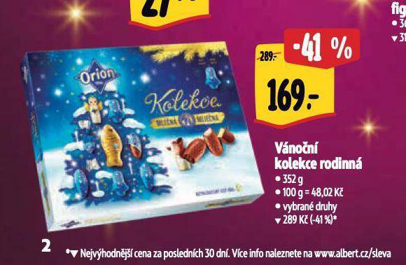 Albert Orion vánoční kolekce rodinná nabídka