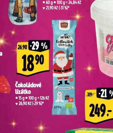 Albert Čokoládové lízátko nabídka