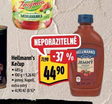 Albert Hellmann´s kečup nabídka
