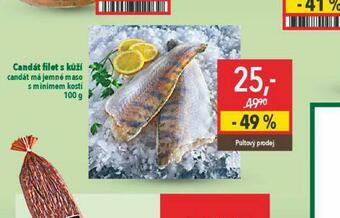 Candát filet s kůží