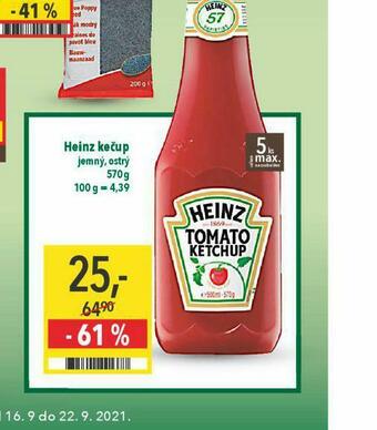 Globus Heinz kečup nabídka