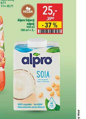 Globus Alpro sójový nápoj nabídka