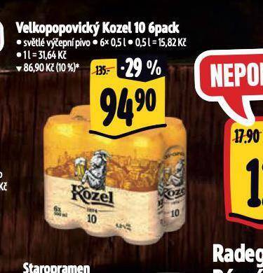 Albert Pivo velkopopovický kozel 10 nabídka