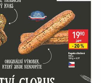 Globus Bageta cibulová nabídka