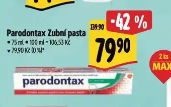 Albert Parodontax zubní pasta nabídka