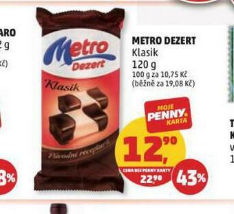 Penny Market Metro dezert nabídka