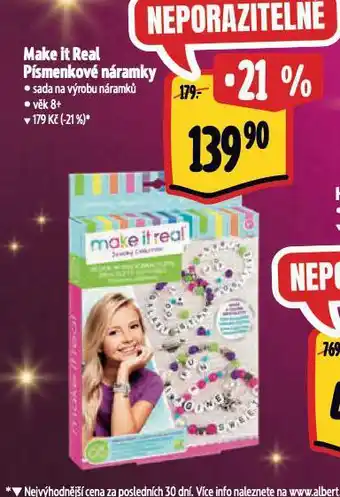Albert Make it real písmenkové náramky nabídka
