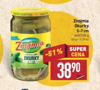 Billa Znojmia okurky nabídka