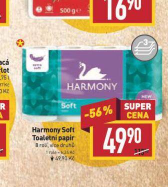 Billa Harmony toaletní papír nabídka