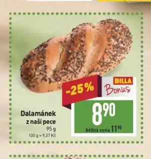 Billa Dalamánek nabídka