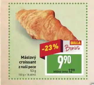 Billa Máslový croissant nabídka