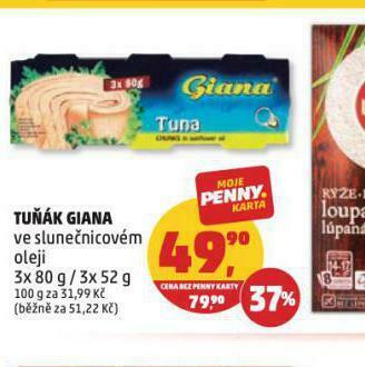 Penny Market Tuňák giana nabídka