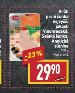 Billa Anglická slanina nabídka