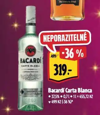 Albert Bacardí carta blanca nabídka