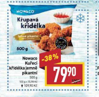 Billa Nowaco kuřecí křidélka nabídka