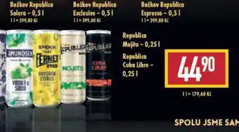 Billa Republica cuba libre nabídka