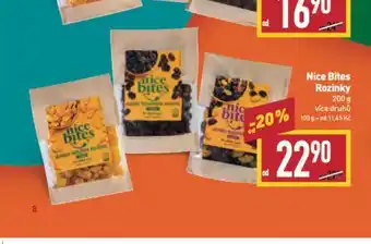 Billa Nice bites rozinky nabídka
