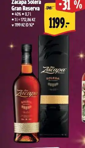 Albert Zacapa solera gran reserva nabídka
