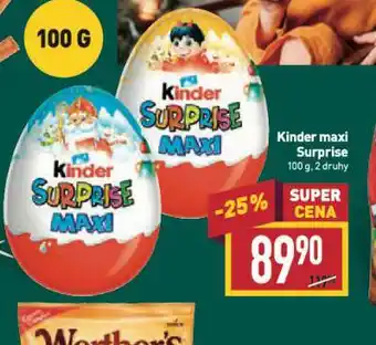 Billa Kinder surprise maxi nabídka