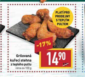 Billa Grilovaná kuřecí stehna nabídka