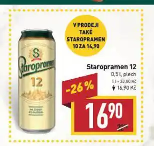 Billa Pivo staropramen nabídka