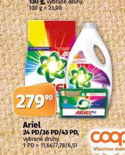 Coop Ariel prací prostředek nabídka