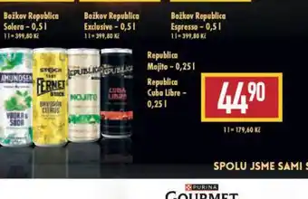 Billa Republica mojito nabídka