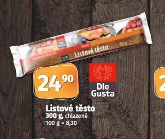 Coop Listové těsto nabídka